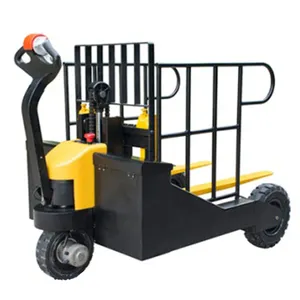Widely Use Portable Powered Pallet Jack 1500kg Rough Terrain Electric Pallet Truck with Rubber Wheel