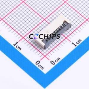 XW1020012-080R-001 FFC/FPC Connector SMD,P=1mm,Horizontal Mount Connector Flip Cover Type Bottom Contact 8P 1mm - Product Image 1