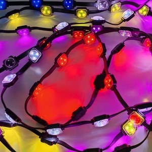 Luces Navideñas Permanentes para Exteriores, LED RGB de 25 mm, IP67, Resistentes al Agua, Material de PC, Fuente de Luz Puntual de Píxeles para Aleros - Product Image 5
