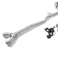 Système d'échappement pour Hyundai Genesis Coupé 3.8t 2009-2015 avec silencieux à valve, embouts quadruples plaqués bleu, tuyau catback en acier inoxydable