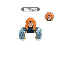 Figurines de personnages fantastiques en mini blocs de construction, ornement de collection de bureau avec accessoires à effets spéciaux