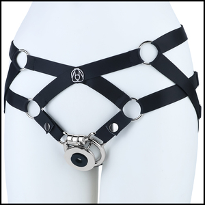 Hot-selling Flat <b>Chastity</b> Cage with Silicone protection urethral hole Stainless Steel Adult cock Lock cage Abstinence <b>Device</b> 18+ - Product Image 4