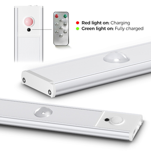 Éclairage <span class=keywords><strong>sous</strong></span>-armoire intérieur, détecteur de mouvement, veilleuse, profil en aluminium, bande lumineuse <span class=keywords><strong>LED</strong></span> sans fil pour <span class=keywords><strong>cuisine</strong></span>, placard - Product Image 5