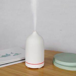 Creative <b>Ceramic</b> Aroma <b>Diffuser</b> 200ml Ultrasonic Humidifier Black White Gray Green Terracotta Color USB Type C Plug In Home - Product Image 5