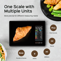 Balance de cuisine numérique intelligente avec annonce vocale IA, précision 1g, alimentation USB, fonction tare automatique, en plastique ABS, certifiée ROHS