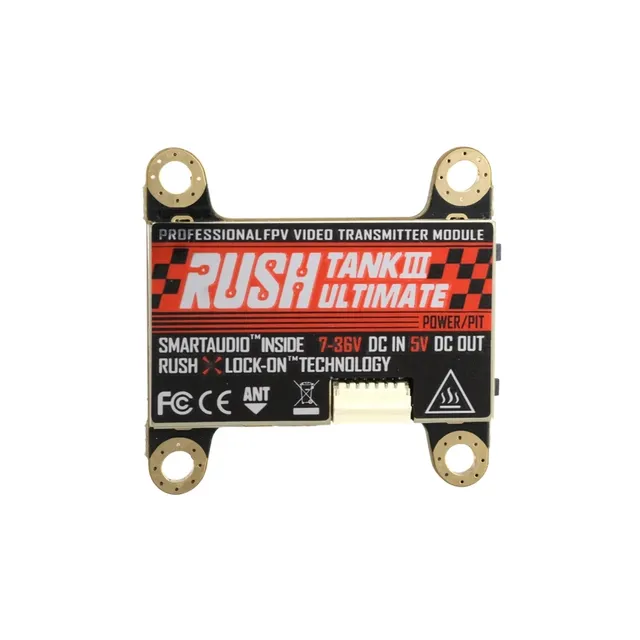 RUSHFPV TANK3 VTX Professional FPV Video Transmitter Module Simulation Image Transmission DC7-36V in 5V Out 48 Frequency Points