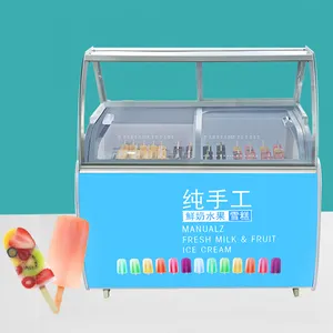 Bán sỉ ngực tủ đông 18-Mới Đến Gelato Ice Cream Hiển Thị/Popsicle Hiển Thị Tủ Đông/Ice Cream Popsicle Hiển Thị Để Bán