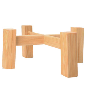 Succulent plant stand, office/living room desktop, pothos/bamboo/wood small <b>flower</b> stand, balcony <b>flower</b> pot <b>support</b>, modern - Product Image 4