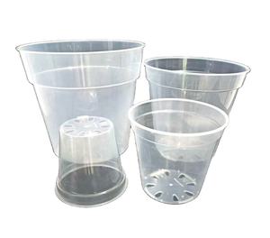 Pots à fleurs en plastique <span class=keywords><strong>transparent</strong></span> extra-larges en gros, pots à orchidées avec trous, pots de jardin en plastique avec trous, pots à orchidées, vente directe d'usine - Product Image 2