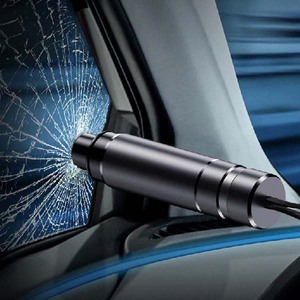 Marteau de sécurité multifonction portable <span class=keywords><strong>pour</strong></span> briser les vitres de voiture, outil d'évacuation d'urgence, brise-vitre de voiture et coupe-ceinture de sécurité - Product Image 5