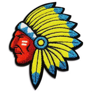 Chenille vá tùy chỉnh Chenille Thư Các Bản vá lỗi không có tối thiểu khuyến mãi cho quần áo thêu các bản vá lỗi - Product Image 3