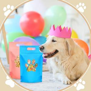 Bolsas de Sellado Térmico con Ventana Impresas Personalizadas de Alta Calidad, Bolsas de Embalaje de Grado Alimenticio a Prueba de Olores para Alimentos para Mascotas, MOQ Bajo - Product Image 6