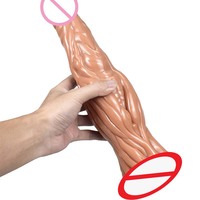 Juguetes Sexuales Realistas Arnés con Pene Artificial El Dildo Más Grande Pene de Piel de Cerdo con Prepucio Dildo Líquido Realista