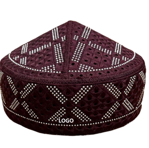 Custom Direct Factory Top Grade Fashionable Muslim Prayer Hat Namaz Cap Kufis Low MOQ Arab <b>Islamic</b> Cotton Breathable Hat Topi - Product Image 3