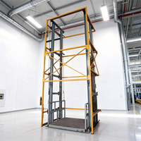 Plateforme élévatrice verticale hydraulique OEM ODM pour marchandises, sur rail, taille personnalisée pour la logistique d'entrepôt