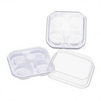 Boîte d'emballage transparente en PET pour pâtisserie chinoise, gâteau aux quatre céréales, fleur de jujube, gâteau de lune doré, boîte jetable pour pâtisseries occidentales