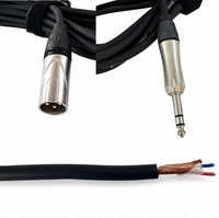 Câble de microphone XLR mâle-femelle OEM RH-X064 avec blindage spiralé, gaine en PVC, conducteur en cuivre sans oxygène