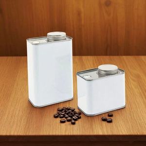 Boîte en fer blanc carrée personnalisée de 250g pour grains de café, emballage alimentaire vide avec valve et bouchon à vis pour bonbons et chocolat - Product Image 6