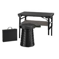 Table pliante en métal pour barbecue, idéale pour les événements en direct, les dortoirs, les camping en plein air et les stands de marché nocturne