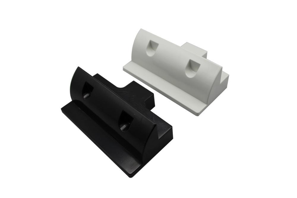 Robuste Noir Anti-uv ABS180mm Côté Court PV Support De Montage Solaire Spoiler Pour Toit Caravane Marine 2 pièces/ensemble