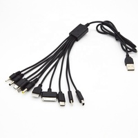 Câble de charge rapide Type-C 10 en 1 pour téléphone portable, pour casque, haut-parleur et lecteur MP3