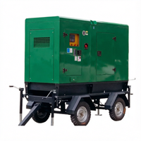 Générateur diesel mobile sur remorque 250 kW/280 kW 312,5 kVA 50 Hz triphasé 4 fils, moteur SDEC 6ETAA11.8-G32 de marque locale, démarrage automatique