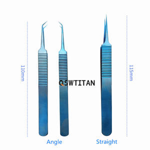 Pinset Elektronik untuk Transplantasi Rambut, Pinset Implan, Pinset Lurus, Pinset Titanium, Pinset Sudut - Product Image 2