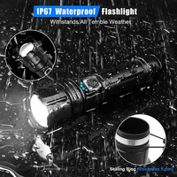 Lampes de poche personnalisées Xhp70 90 Linterna Lumens élevés 100000 lampe torche lampe de poche tactique lampes de poche LED