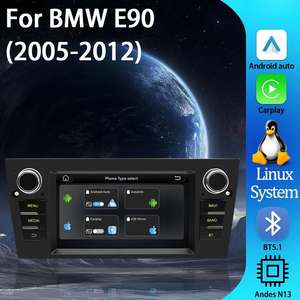 Radio para Auto Linux de 7 Pulgadas para BMW Serie 3 E90, Sistema Estéreo, Carplay, Reproductor de Video con Pantalla, Compatible con <span class=keywords><strong>YouTube</strong></span> - Product Image 2