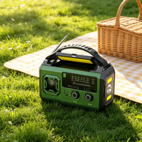 Radio Meteorológica AM/FM con Manivela Solar H35 de 20000mAh, Linterna, Fuente de Energía Portátil de Emergencia para Desastres y Supervivencia, 5V2A