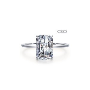 Natuna 925 Sterling Silver bạc Zircon đồ trang sức mỹ <span class=keywords><strong>Pear</strong></span> Shape moissanite Nhẫn đính hôn cho cô gái - Product Image 5