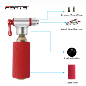 Mini cabezal de inflado de <span class=keywords><strong>CO2</strong></span> de aleación de aluminio, accesorio portátil de emergencia para bicicleta, bomba para ciclismo, Schrader y Presta <span class=keywords><strong>MTB</strong></span> - Product Image 2