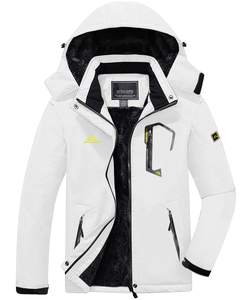 Chaqueta cortavientos con logotipo personalizado para hombre, chaqueta con forro polar de invierno, abrigos térmicos cálidos para deportes al aire libre para escalada - Product Image 2