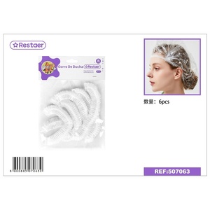6 pz cuffia da doccia usa e getta per parrucchieri e bellezza - Product Image 1