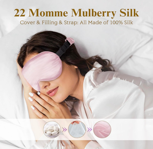 Máscara de <span class=keywords><strong>Dormir</strong></span> de Seda de Morera 22 Momme, Máscara de <span class=keywords><strong>Ojos</strong></span> Contorneada en 3D <span class=keywords><strong>para</strong></span> <span class=keywords><strong>Dormir</strong></span> - Product Image 3