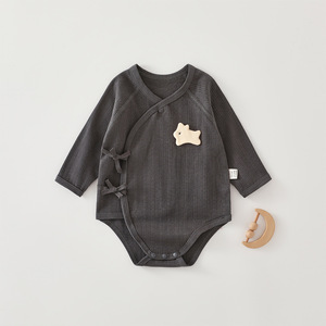 Tutina Primaverile per Neonati Maschi in Puro Cotone Traspirante e Morbido con Chiusura a Lacci Obliqui, <span class=keywords><strong>Abbigliamento</strong></span> per Bambini Anyang - Product Image 6