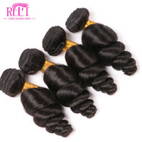 Loose Wave — lot de tissage naturel brésilien Remy 10A, haute qualité, cheveux humains