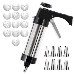 Wholesale Cookie Gun Extrusion Machine Decorating Mouth Dissolving <b>Bean</b> <b>Baking</b> Tool Household Set Mold - Product Image 1