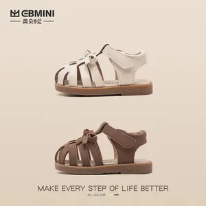 Ebmini mùa hè Tip-Binding thoáng khí mềm duy nhất bé gái công chúa Toddler Sandal