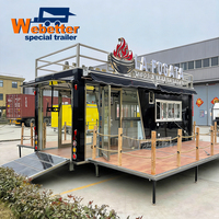 Food truck pliable Webetter pour kebab, poulet rôti, tacos, bar mobile, café, thé, camion à glaces avec équipement de cuisine complet