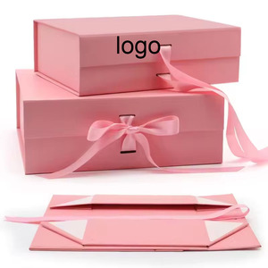 <span class=keywords><strong>Boîte</strong></span> cadeau magnétique pliable de luxe avec logo personnalisé pour perruques, vêtements, cosmétiques, extensions de cheveux, <span class=keywords><strong>maquillage</strong></span>, ensemble de <span class=keywords><strong>maquillage</strong></span>, <span class=keywords><strong>boîte</strong></span> d'emballage rose - Product Image 1