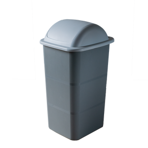Recycling <b>Bin</b> 24 Lt <b>Grey</b> Plastic Waste Container For Indoor Use - Product Image 1