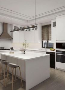 Armoires de cuisine modulaires modernes, style européen, designs de cuisine laqués, fabrication en Chine - Product Image 3