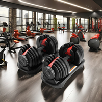 Ensemble d'haltères réglables de 24 kg, haltères de haute qualité pour la salle de sport à domicile, vente en gros d'usine