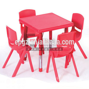 Mobilier préscolaire de haute qualité Table et chaise de lecture pour enfants Ensemble de chaises de bureau d'étude en plastique pour enfants Bureau de travail d'équipe à vendre - Product Image 6