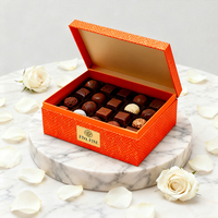Boîte cadeau en chocolat rigide, écologique, faite à la main, recyclable, de qualité alimentaire, avec gaufrage et construction en carton