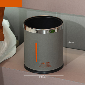 Fournitures d'équipements en cuir d'hôtel de luxe-Ensemble en cuir PU personnalisé avec porte-savon Guide de service - Product Image 6