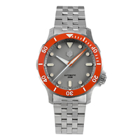 San martin — montre automatique en céramique pour plongée, pour hommes, en acier inoxydable, couleur automatique, 20atm, bgw9, nh35
