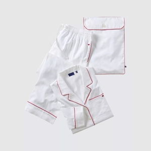 Beefey Vendita Calda Elegante Casual Morbido Traspirante Set Pigiama <span class=keywords><strong>Donna</strong></span> Maniche Lunghe Pantaloni Design a Cuore Tessuto Confortevole Logo Frontale - Product Image 4