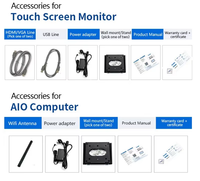 15,6 "17" 18,5 "21,5" 23,8 "" 27 "32" Monitor de pantalla táctil capacitiva Monitor LCD industrial